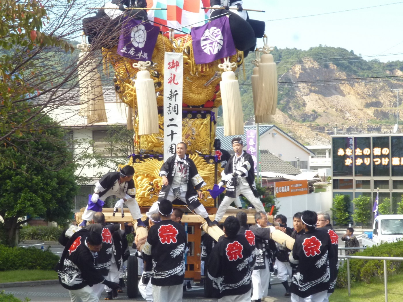 土居秋祭り 土居本郷太鼓台 入野子供太鼓台